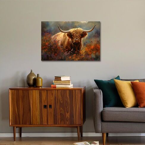 Sense&Sensitivity Arts Deer Wall Art: Deer Decorations, Elk Decor, Wildlife Wall Art, Deer Pictures for Home with Forest and Wildlife Canvas Wall Decoration. in Kuwait