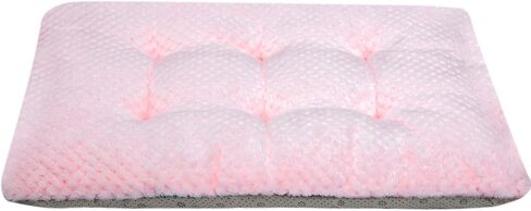 WONDER MIRACLE Fuzzy Deluxe Pet Beds, Super Plush Dog or Cat Beds Ideal for Dog Crates, Machine Wash & Dryer Friendly (15" x 23", S-Baby Pink) in Kuwait