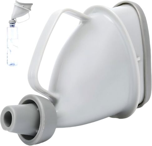 Unisex Urination Device Travel Emergency Toilet, Urinal Device with Tube and Handle, Travel Pee Bottle for Men and Women, Urinal Funnel Pee Funnel Women Pee Cup Stand Up for Outdoor, Camping in Kuwait