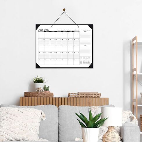 2024 Desk Calendar - Large Desk Calendar 2024, Jan. 2024 - Dec. 2024, 22" x 17", Large Ruled Blocks, Tear Off Design, 2 Corner Protectors & 2 Hanging Hooks, Perfect Desk Calendar for Organizing in Kuwait