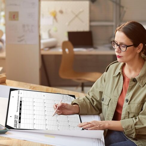 2024 Desk Calendar - Large Desk Calendar 2024, Jan. 2024 - Dec. 2024, 22" x 17", Large Ruled Blocks, Tear Off Design, 2 Corner Protectors & 2 Hanging Hooks, Perfect Desk Calendar for Organizing in Kuwait