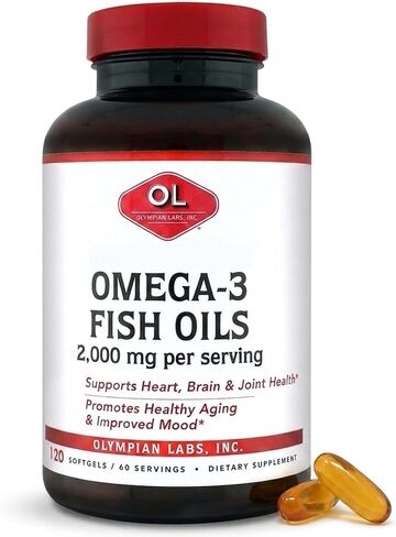 Olympian Labs Mega Omega 3 Fish Oils, 60 sevings,3148 in Kuwait