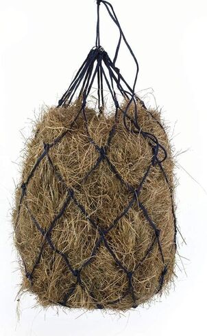 Bloomoak Slow Feed Hay Net for Horses, 40" Hay Bag with 1 inch Hole for Horse and Goat, Heavy Duty PE,Easy Fill with Rings… in Kuwait