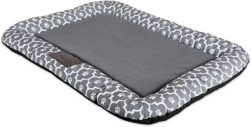 Bone Dry Border Cushion Padded Pet Mat, Medium - 20 x 28, Rectangle Lattice Gray Mat in Kuwait