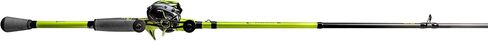 Mach Lew's 2 Casting Reel and Fishing Rod Combo, 7-Foot 3-Inch 1-Piece Premium IM8 Graphite Fishing Rod, Right-Hand Retrieve, Black/Green in Kuwait