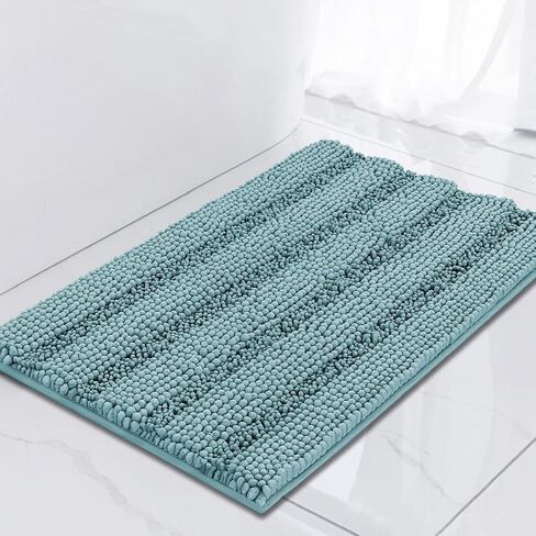 Turquoize Sage Green Bathroom Rugs Runner Extra Long 47 x 17 Large Bath Mat Plush Shaggy Chenille Bathroom Rug Non-Slip Bath Rug Runner Extra Soft & Absorbent Thick Floor Mats, Machine Washable, Sage in Kuwait