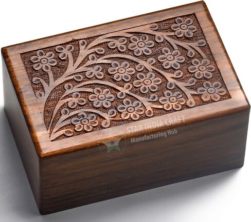 SIC Wooden Keepsake Urns for Human Ashes Men Women Beautiful Tree of Life Cremation Urns for Dogs Ashes Mini Pet Urns for Ashes, Burial Funeral Memorial Urns for Ashes Holds 14lbs in Kuwait