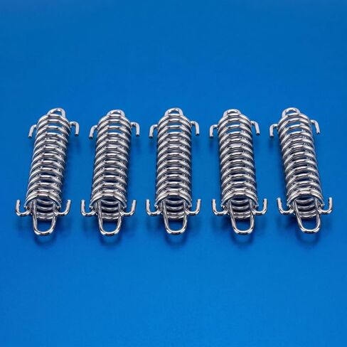 LIOOBO 5Pcs Camping Tent Spring Buckle Set Premium Porch Swing Spring Awning Rope Tensioner for Tarps Tents Wire Racks Camping Accessories in Kuwait