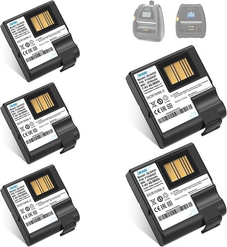 بطاريات بديلة Sicimly تناسب Zebra QLN420 ZQ630 ZQ63-AUWA000-00 ZQ63-ACFAC10-00،P1040687 P1050667-016 P1089760-002 BTRY-MPP-68MA1-01 P1049729 بطارية الطابعة، ليثيوم أيون in Kuwait