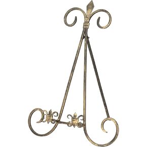 Deco 79 Metal Solid Easel with Foldable Stand, 11" x 10" x 14", Gold in Kuwait