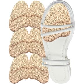 Metatarsal Pads Women Mens,Foot Pads for Ball of Feet Women,Ball of Foot Cushions for Women High Heel Inserts,Forefoot Pads for Women,Foot Pads Ball of Foot Pain(3.4"x2.7",4 Pairs Black) in Kuwait
