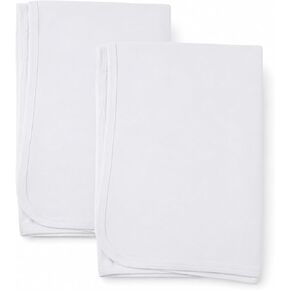 Baby Black Blank Receiving Blanket, 100% Cotton Fabric for 1-Pack Black (30 x 40 Inches / 100% Cotton Interlock) in Kuwait