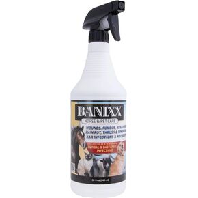 BANIXX Dog/Cat Ear Infection, Hot Spot & Ringworm Treatment, Itchy Skin Relief & Ear Cleaner-2oz in Kuwait