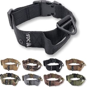Heavy Duty Dog Tactical Collar with Handle 1.5in Width Training Military Army TAG Hole Medium Large M, L, XL, XXL (XXL: Neck 20" - 24", Digital Camo) in Kuwait