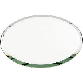 Plymor 3" Round, 3mm Thick Beveled Glass Mirror Circle, Pack of 3 in Kuwait