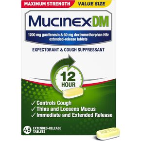 Mucinex DM Maximum Strength, 48 Tablets in Kuwait