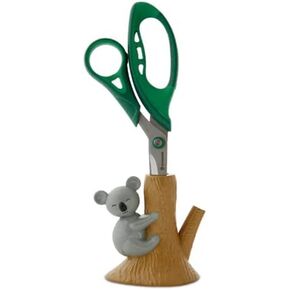 Amazeko Scissors with Animated Koala Holder, 8.5" Stainless Steel Blades, Comfortable Soft Air Grip Handles, Fun Animal Desk Decor with Non-Slip Weighted Tree Base in Kuwait