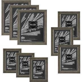 MCS 11x14 Inch matted Regency Wood Frame with 8x10 inch mat opening, Gray Woodgrain (66970) in Kuwait