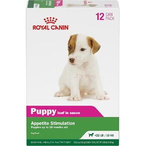 Royal Canin Canine Health Nutrition Puppy Loaf in Sauce Canned Dog Food, 5.2 oz cans 12-pack in Kuwait