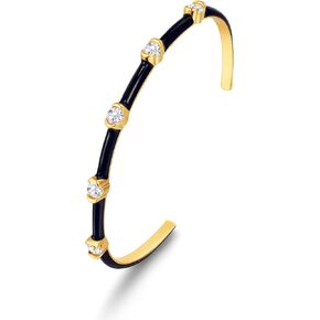 ENSKEFEN Dainty Thin Cuff Bangle Bracelets for Women Adjustable Gold Cuff Bracelet Minimalist Gold Open Bangle Wrist Cuff Bracelets in Kuwait