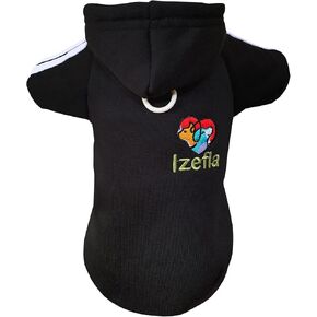 Dog Hoodie - Fleece Sweater for Small Dogs, Puppies & Cats - Warm Cotton Loop Basic - Pink S in Kuwait