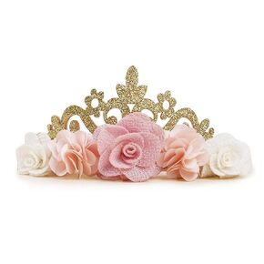 Baby Girl Floral Headband Flower Crown Elastic Hairband for Newborn Toddler in Kuwait
