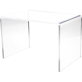 Plymor Clear Acrylic Rectangular Display Riser, 10 inch Height x 15 inch Width x 10 inch Depth (3/8 inch Thick) in Kuwait