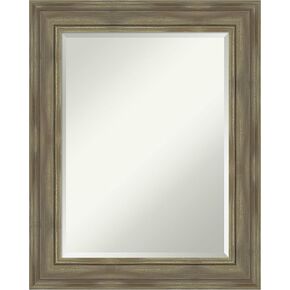 Amanti Art Wood Bathroom Mirror, Craftsman White Wall Mirror for use as Bathroom Vanity Mirror Over Sink (35 x 45 in.) Beveled Mirror, White Mirror, Casual Mirror from WI, USA in Kuwait