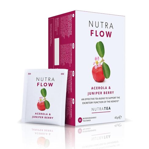 NUTRAFLOW - UTI Tea | Thrush Tea – Includes Horsetail, Yarrow & Goldenseal - Eases Discomfort Within The Urinary Tract & Kidney - 20 Enveloped Tea Bags - by Nutra Tea - Herbal Tea in Kuwait