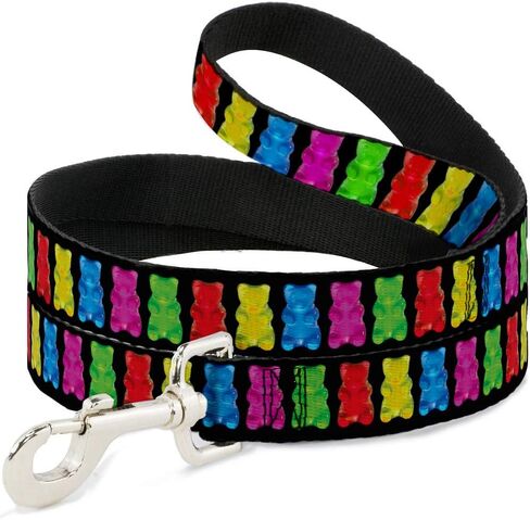 Buckle-Down Pet Leash - Gummy Bears Black/Multi Color - 6 Feet Long - 1.5" Wide in Kuwait