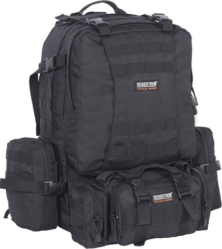 Seibertron Falcon Water Repellent Hiking Camping Backpack Compact Pack Summit Bag Khaki 37L in Kuwait