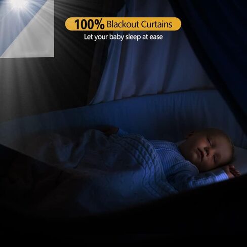Blackout Curtains for Bedroom and Living Room Portable DIY Windows Blackout Curtain Shades Window Blinds with Stickers for Kids Baby Nursery Office and Travel Use, Cut to Any Size Shape (118"x 57") in Kuwait