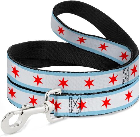 Dog Leash Chicago Flag 6 Feet Long 0.5 Inch Wide in Kuwait