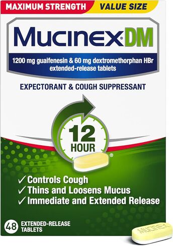 Mucinex DM Maximum Strength, 48 Tablets in Kuwait