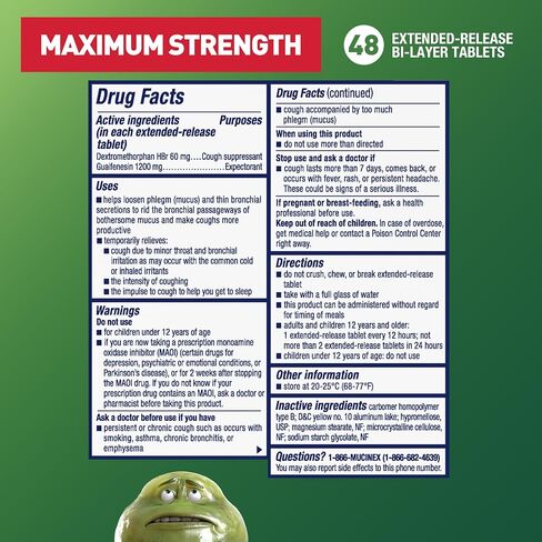 Mucinex DM Maximum Strength, 48 Tablets in Kuwait