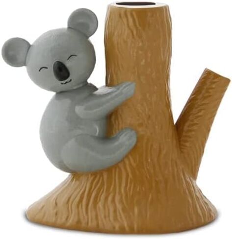 Amazeko Scissors with Animated Koala Holder, 8.5" Stainless Steel Blades, Comfortable Soft Air Grip Handles, Fun Animal Desk Decor with Non-Slip Weighted Tree Base in Kuwait
