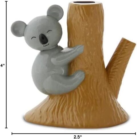 Amazeko Scissors with Animated Koala Holder, 8.5" Stainless Steel Blades, Comfortable Soft Air Grip Handles, Fun Animal Desk Decor with Non-Slip Weighted Tree Base in Kuwait