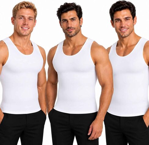 Insta Slim ISPRO Slimming Muscle Tank Top Shapewear Compression Shirt for Men (Made in The USA) in Kuwait