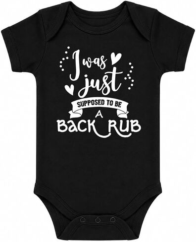 CBTwear I Was Just Supposed To Be A Back Rub - Best Oops Ever - Daddy Drinking Partner - Cute Infant One-Piece Baby Bodysuit in Kuwait
