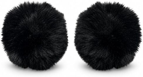MDXONE 2'' Small Soft Pompoms (Pair) with Elastics to go on The Winter 2022 Balaclavas with Buttons (Sold Separately) in Kuwait