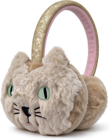 Girls Ear Muffs Sequins Kids Winter Warm Ear Covers in Plush and Flip Sequin Design in Kuwait