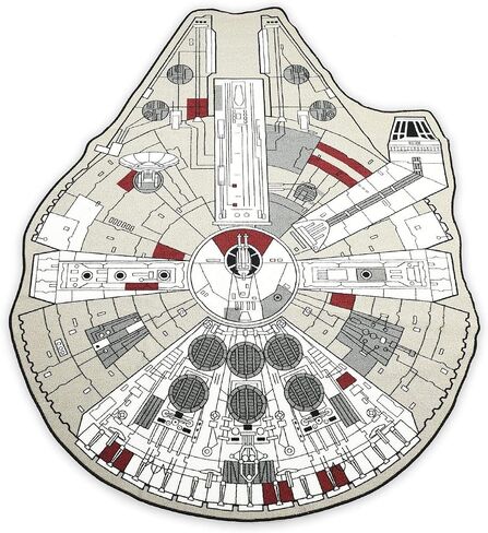 Supportiback Star Wars Millennium Falcon Large Area Rug | 79 x 104 Inches in Kuwait