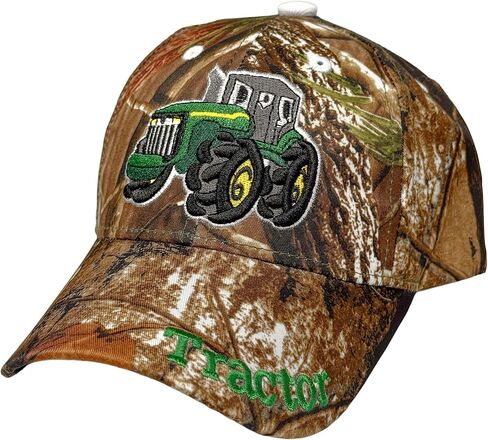 Black Duck Brand Children's Embroidered Tractor Baseball Hat/Cap (Multiple Colors Available) in Kuwait