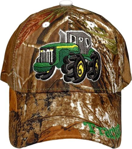 Black Duck Brand Children's Embroidered Tractor Baseball Hat/Cap (Multiple Colors Available) in Kuwait