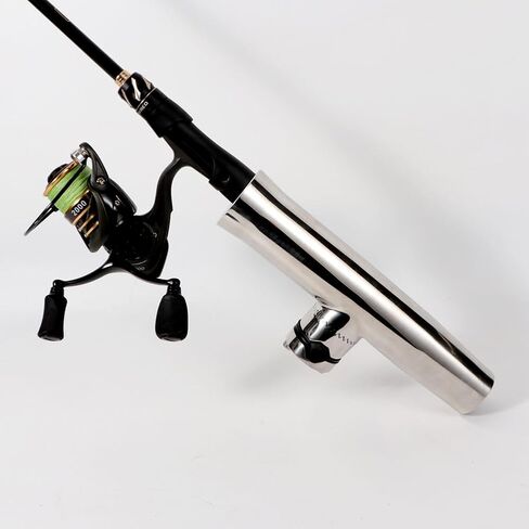 Stainless Tournament Style Clamp on Fishing Rod Holder for Rails 1-1/4" to 2" in Kuwait