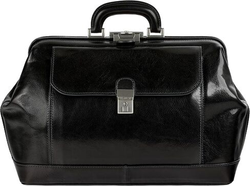 Time Resistance Leather Doctor Bag with Key Lock - Handmade Medical Handbag Doctors Briefcase Para Satchel Unisex in Kuwait