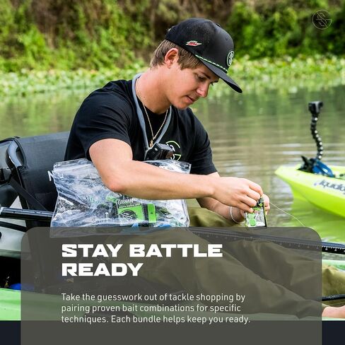 Googan Baits Texas Rig Bundle - Complete Bass Fishing Gear with Soft Plastic Lures, Hooks, Weights, and Fishing Accessories - Ideal for Fishing Tackle Box in Kuwait