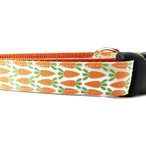 Spring Dog Collar, Caninedesign, Valentine, St Patricks Day, Easter, 1 inch Wide, Adjustable, Nylon, Medium and Large (Shamrocks, XL 18-26") in Kuwait
