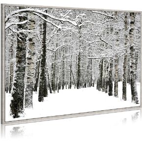WALLSUP DECOR Landscape Canvas Wall Art Painting - Nature Park Picture Autumn Trees Fallen Leaves Artwork Print on Canvas for Office Bedroom in Kuwait