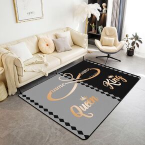 Mount Fuji Area Rugs 5x7 for Living Room Bedroom, Japanese Style Koi Fish Rug, Ukiyo-E Theme Carpet, Mountain Cherry Blossom Red Sun Ink Painting Decorative Rug Non Slip & Non Shedding, Black White in Kuwait
